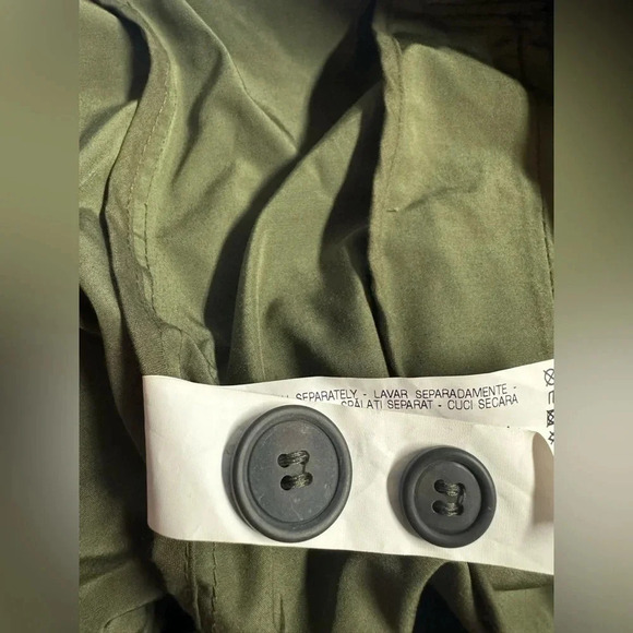Zara Size XS Green Trenchcoat - Picture 6 of 8